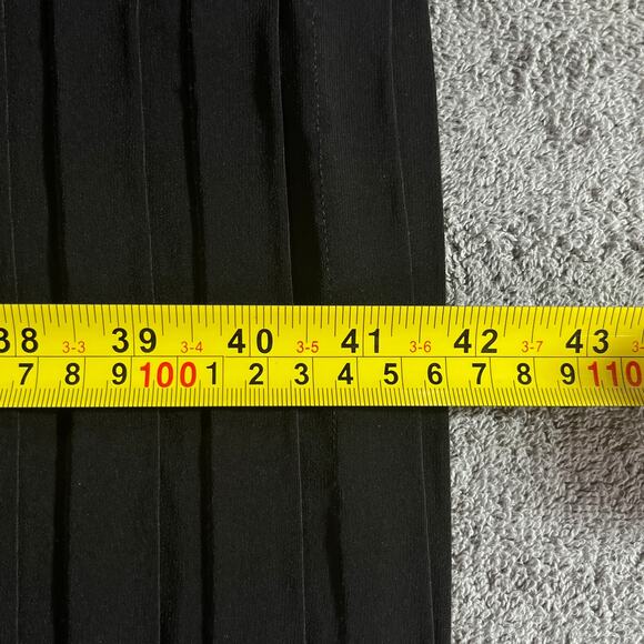 Cache Sheath Dress Womens 6‎ Black Embellished Cross Front Sleeveless Midi Party - Picture 8 of 9